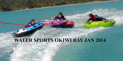 Water sports at Ōkiwi Bay
